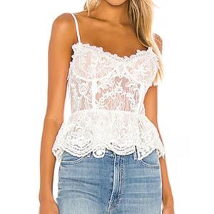 V. Chapman Iris Top, Size 4, White New Without Tags